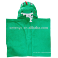 Niedliches Dinosaurier Face Hooded Baby Handtuch, 100% Premium Qualität Baumwolle mit Extra Größe 90 * 90cm, ideal, Unisex und nützliches Geschenk